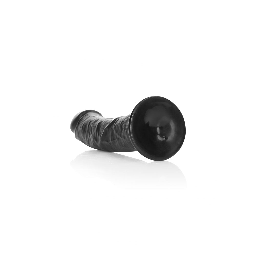 REALROCK Realistic Regular Curved Dildo with Suction Cup - 20 cm -  20 cm (8'') Dong