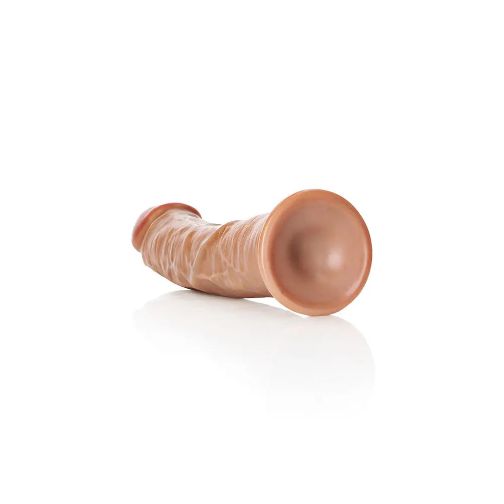 REALROCK Realistic Regular Curved Dildo with Suction Cup - 23 cm - Tan 23 cm (9'') Dong Shots Toys Discreet Intimate Essentials.