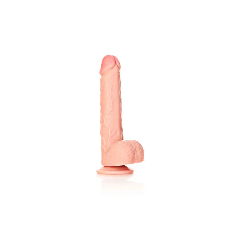 REALROCK Straight Realistic Dildo with Balls - 18 cm -  18 cm (7'') Dong Shots Toys Discreet Intimate Essentials.
