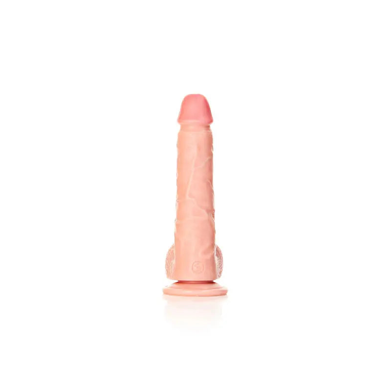REALROCK Straight Realistic Dildo with Balls - 18 cm -  18 cm (7'') Dong Shots Toys Discreet Intimate Essentials.