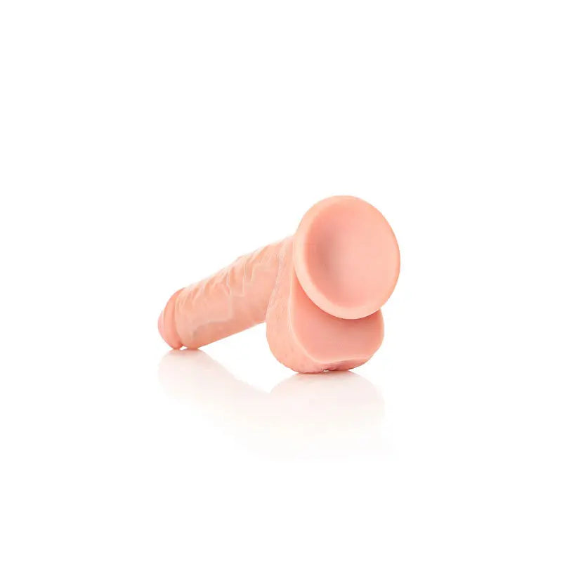 REALROCK Straight Realistic Dildo with Balls - 18 cm -  18 cm (7'') Dong Shots Toys Discreet Intimate Essentials.