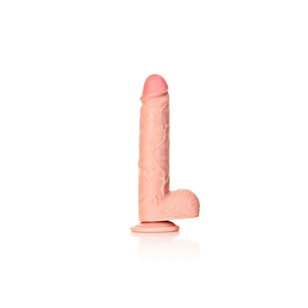 REALROCK Straight Realistic Dildo with Balls - 23 cm -  23 cm (9'') Dong Shots Toys Discreet Intimate Essentials.