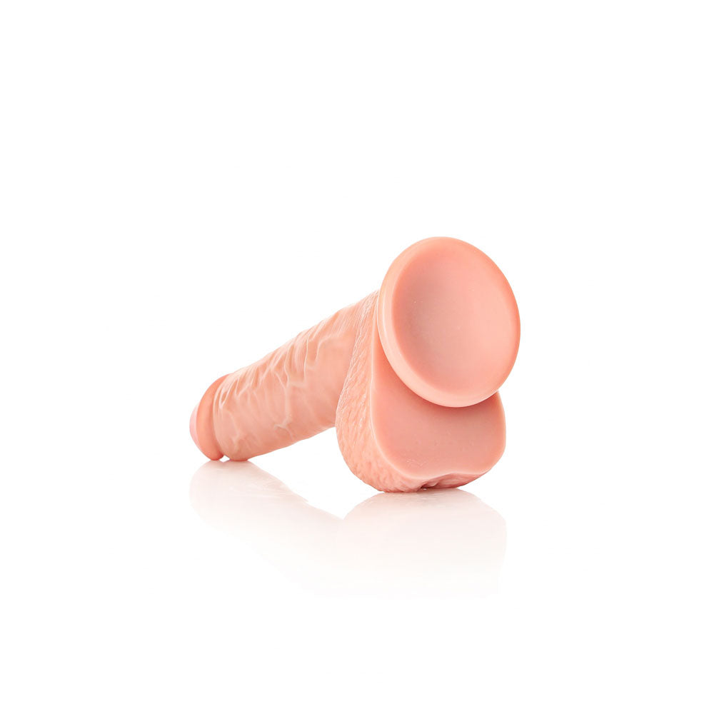 REALROCK Straight Realistic Dildo with Balls - 23 cm -  23 cm (9'') Dong, intimate essentials for her.