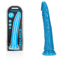 REALROCK 29 cm Slim Glow in the Dark Neon -  - Glow in Dark  29 cm (11'') Dong in packaging with vibrant blue color.