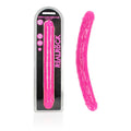 REALROCK 38 cm Double Dong Glow -  -  38 cm (15'') Double Dong featuring a vibrant glow in the dark design.