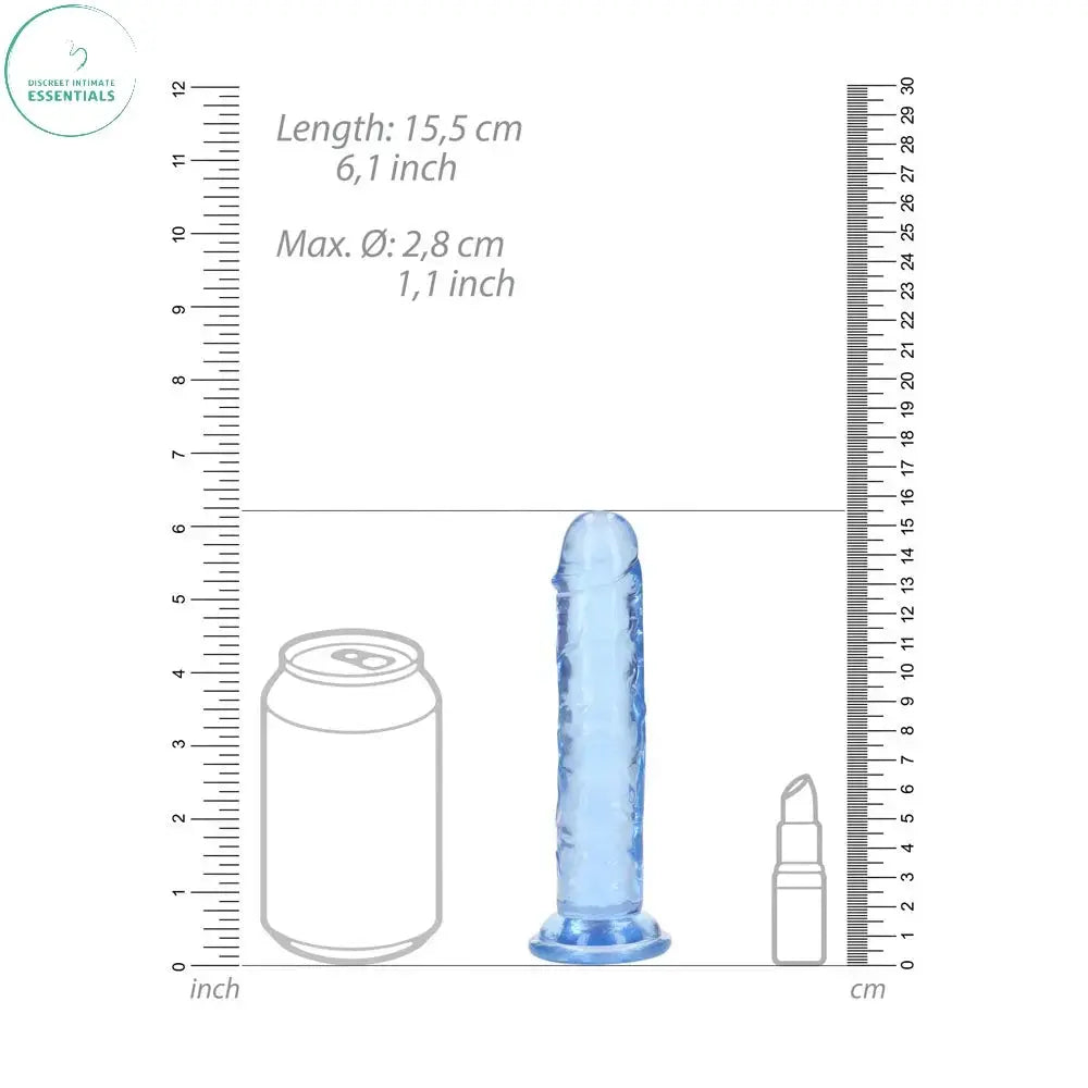 Affordable quality REALROCK 15.5 cm Straight Dildo -  -  15.5 cm (6'') Dong  from Shots Toys by Discreet Intimate Essentials with Discreet Delivery 