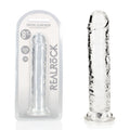 REALROCK 20 cm Straight Dildo - Transparent -  20 cm (8'') Dong
