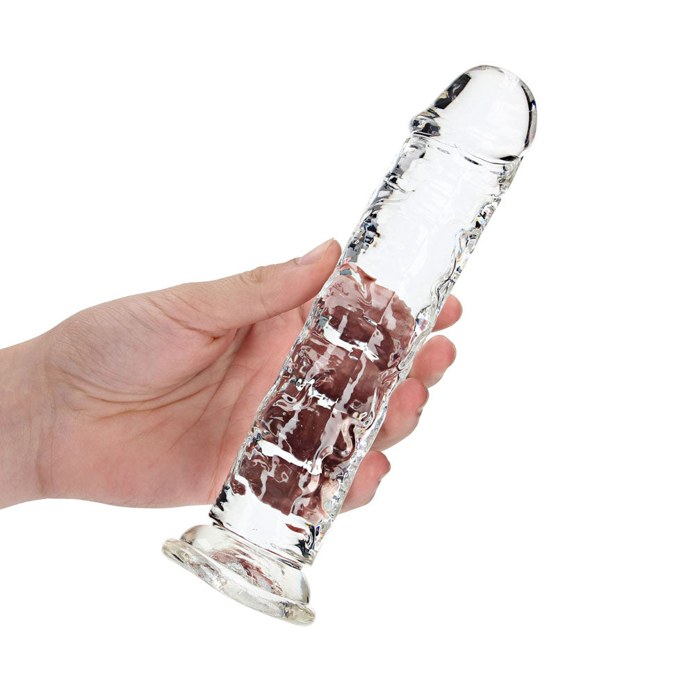 REALROCK 20 cm Straight Dildo - Transparent -  20 cm (8'') Dong