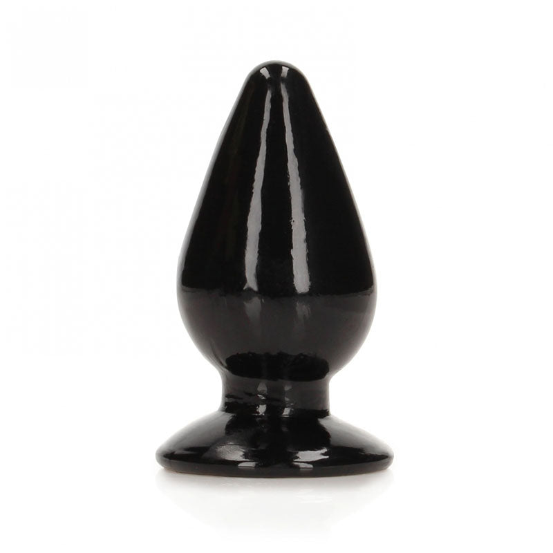 REALROCK 11.5 cm Anal Plug -  -  11.5 cm (4.5'') Butt Plug in sleek black design for intimate essentials.