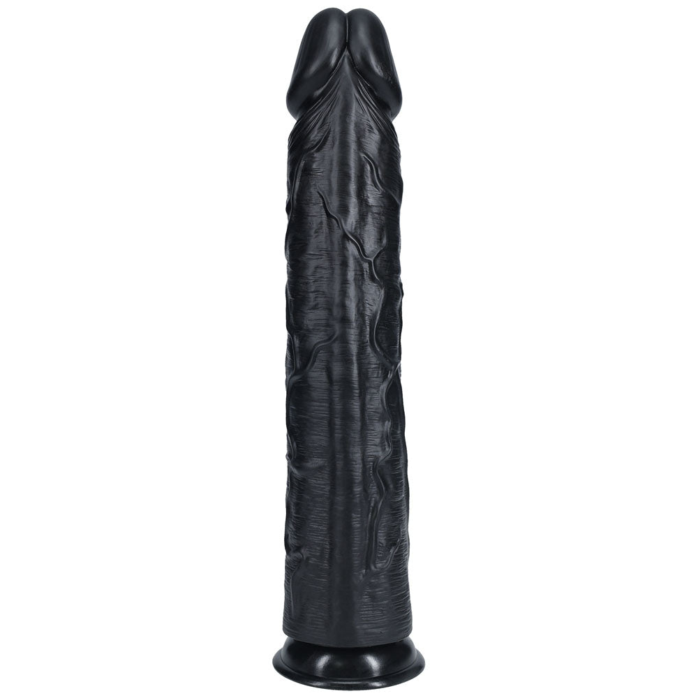 REALROCK 38cm Extra Long Dildo -  -  38 cm (15'') Extra Long Dong, realistic design with textured shaft and suction cup base.