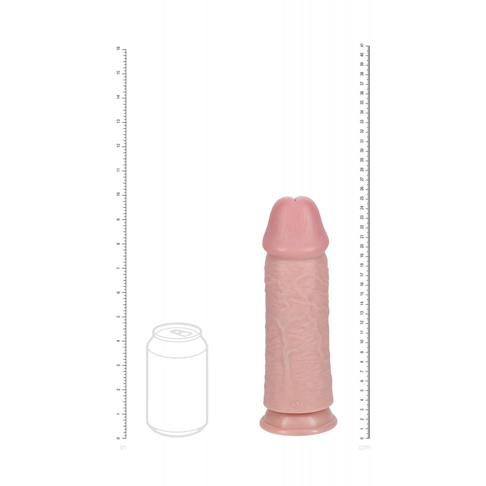 REALROCK 25cm Extra Thick Dildo -  -  25 cm (10'') Extra Thick Dong next to scale for size reference.