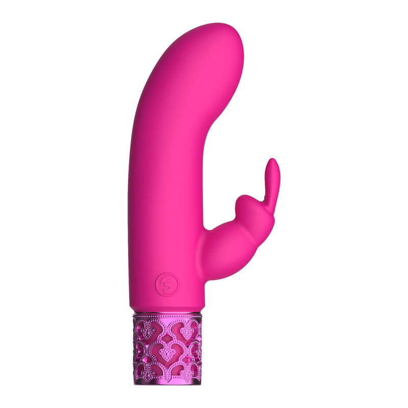ROYAL GEMS Dazzling - Silicone Rechargeable Bullet - 12 cm USB Rechargeable Bullet in vibrant pink color.