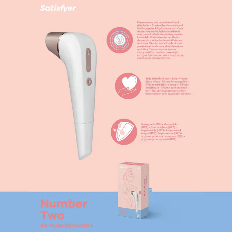 Satisfyer Number 2 -  Touch-Free Clitoral Stimulator Satisfyer Discreet Intimate Essentials.