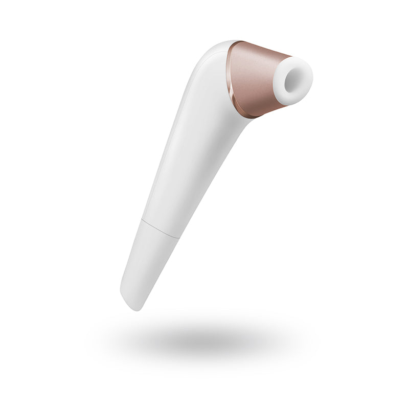 Satisfyer Number 2 -  Touch-Free Clitoral Stimulator in sleek white design with button features, perfect intimate essentials for her.