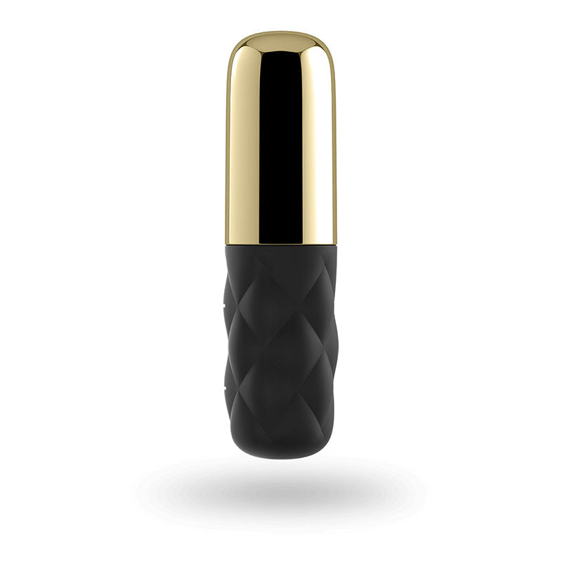 Satisfyer Mini Sparking Darling - Gold/Black USB Rechargeable Mini Vibrator for intimate essentials for her.