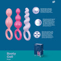 Satisfyer Booty Call -  Butt Plugs - Set of 3 featuring three distinct shapes for sensual pleasure and anal training.