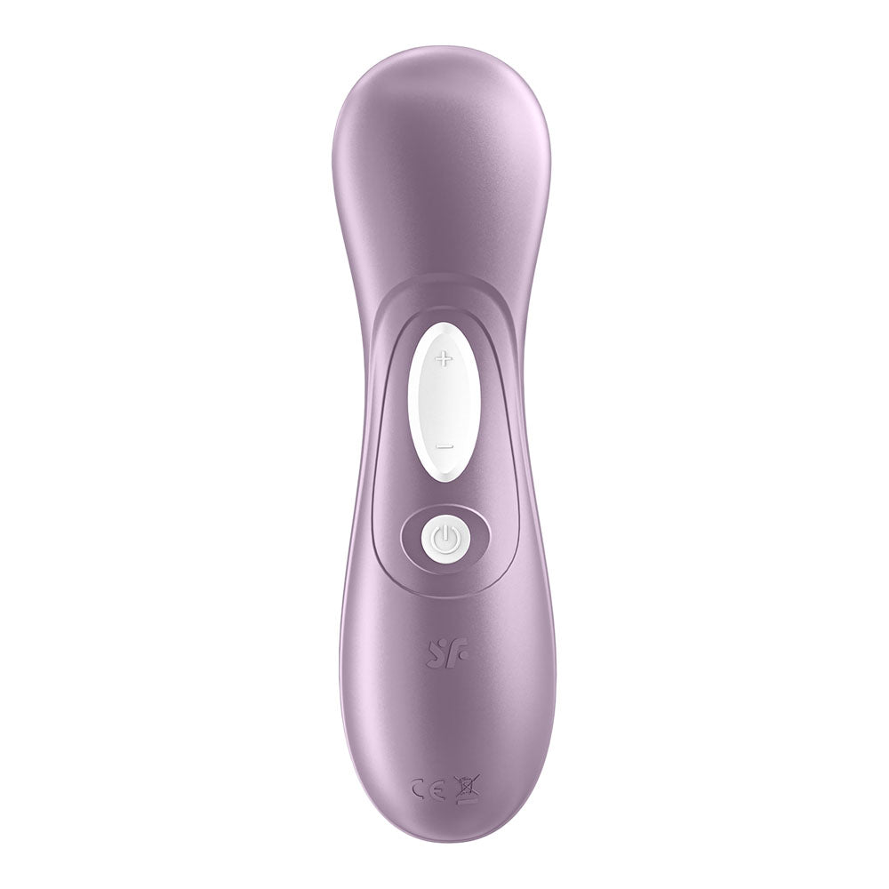 Satisfyer Pro 2 -  - Touch-Free USB-Rechargeable Clitoral Stimulator in purple with intuitive controls.