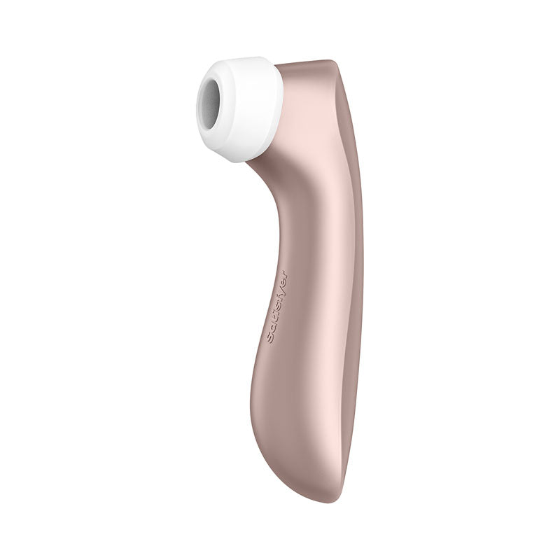 Satisfyer Pro 2+  -  Touch-Free USB-Rechargeable Clitoral Stimulator with Vibration in elegant design.