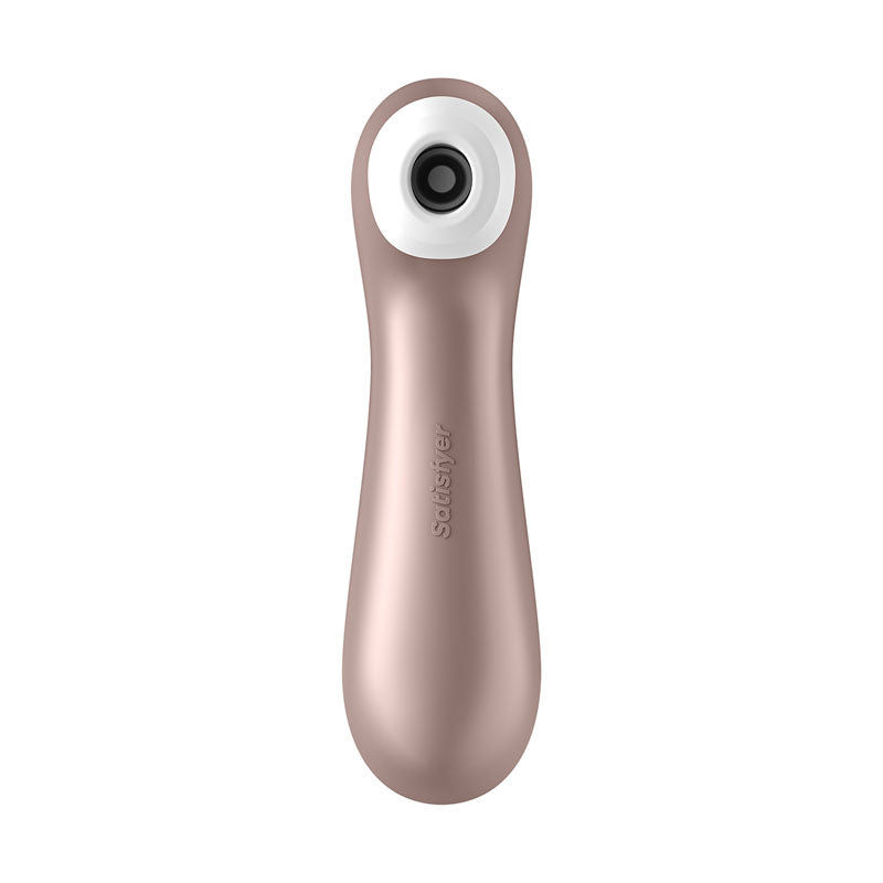 Satisfyer Pro 2+ - Touch-Free USB-Rechargeable Clitoral Stimulator with Vibration, sleek design for intimate pleasure.