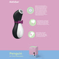 Satisfyer Penguin - Touch-Free USB-Rechargeable Clitoral Stimulator with air pulse technology for intimate essentials for her.