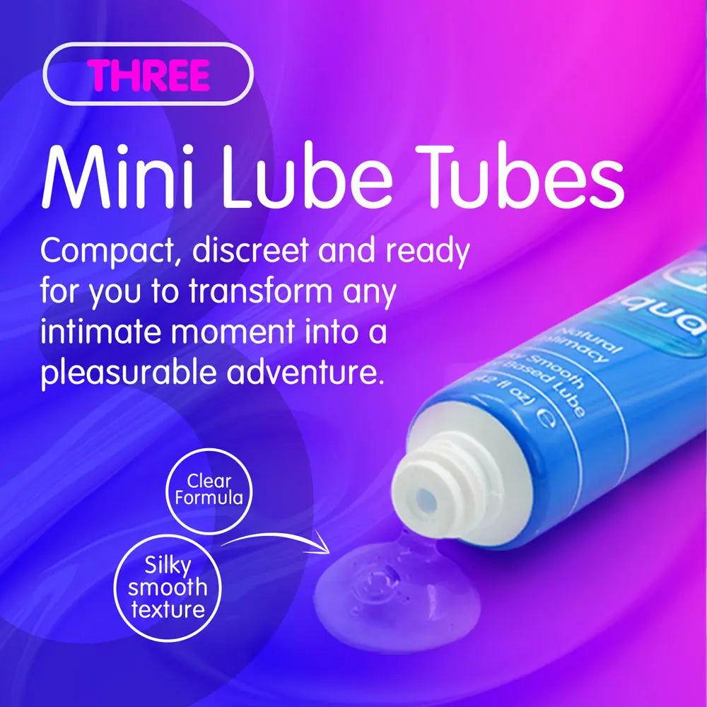 Skins Fruity Tubes - Watermelon, Strawberry, & Mango & Passionfruit Flavoured Lubricants - 12 ml Bottles Creative Conceptions Discreet Intimate Essentials.