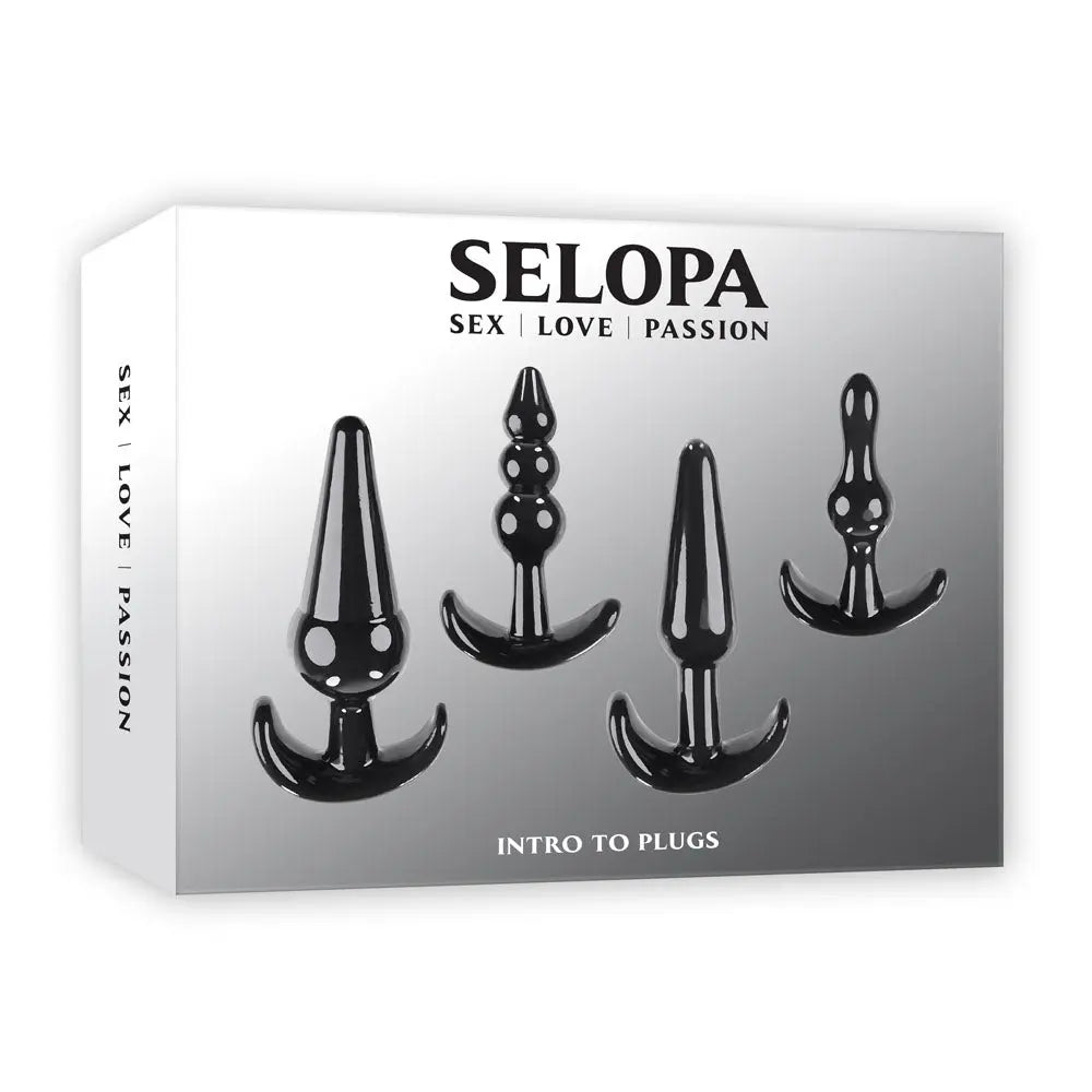 Selopa INTRO TO PLUGS -  Butt Plugs - Set of 4 Selopa Discreet Intimate Essentials.