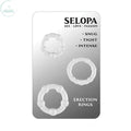 Affordable quality Selopa ERECTION RINGS -  Cock Rings - Set of 3  from Selopa by Discreet Intimate Essentials with Discreet Delivery 