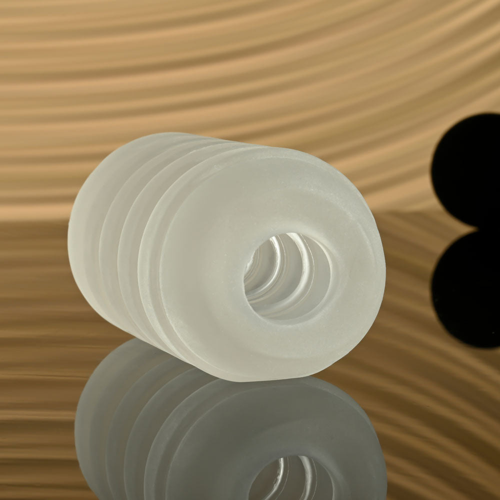 Selopa RING ME UP - Stroker, squishy and soft male masturbator with deep grooves for a solid grip.
