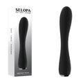 Selopa MIDNIGHT MAGIC -  20.2 cm USB Rechargeable Vibrator in sleek black design with elegant packaging.