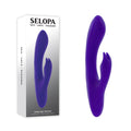 Selopa POSEABLE BUNNY - 21 cm USB Rechargeable Poseable Rabbit Vibrator beside its packaging.
