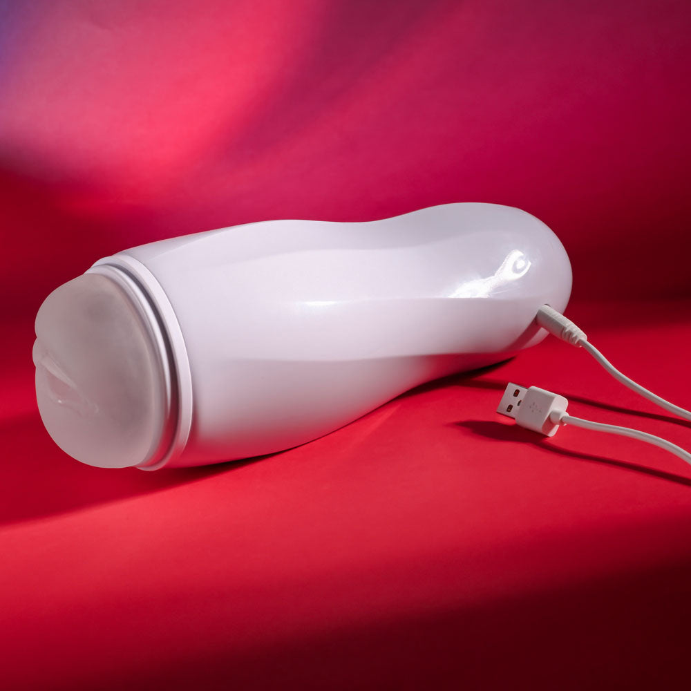 Selopa PLEASURE CAN - innovative male masturbator with USB charging, designed for ultimate pleasure.