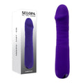 Selopa AMBITION - 17 cm USB Rechargeable Thrusting Vibrator in purple, designed for ultimate pleasure and multi-speed enjoyment.