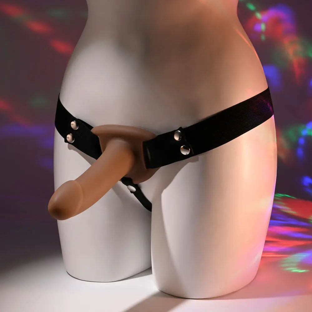 Selopa OUR FIRST HOLLOW STRAP ON DARK -  16.3 cm Hollow Strap-On Selopa Discreet Intimate Essentials.