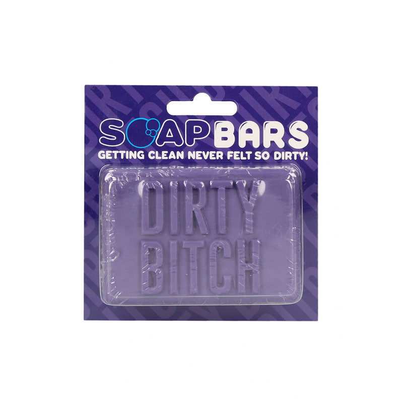 S-LINE Soap Bar - Dirty Bitch - Novelty Soap packaging featuring purple design and bold text.