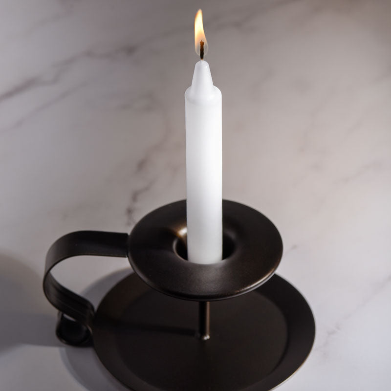 LaCire Drip Pillar Candles -  -  Drip Candles - Set of 3 in a decorative holder with flame.