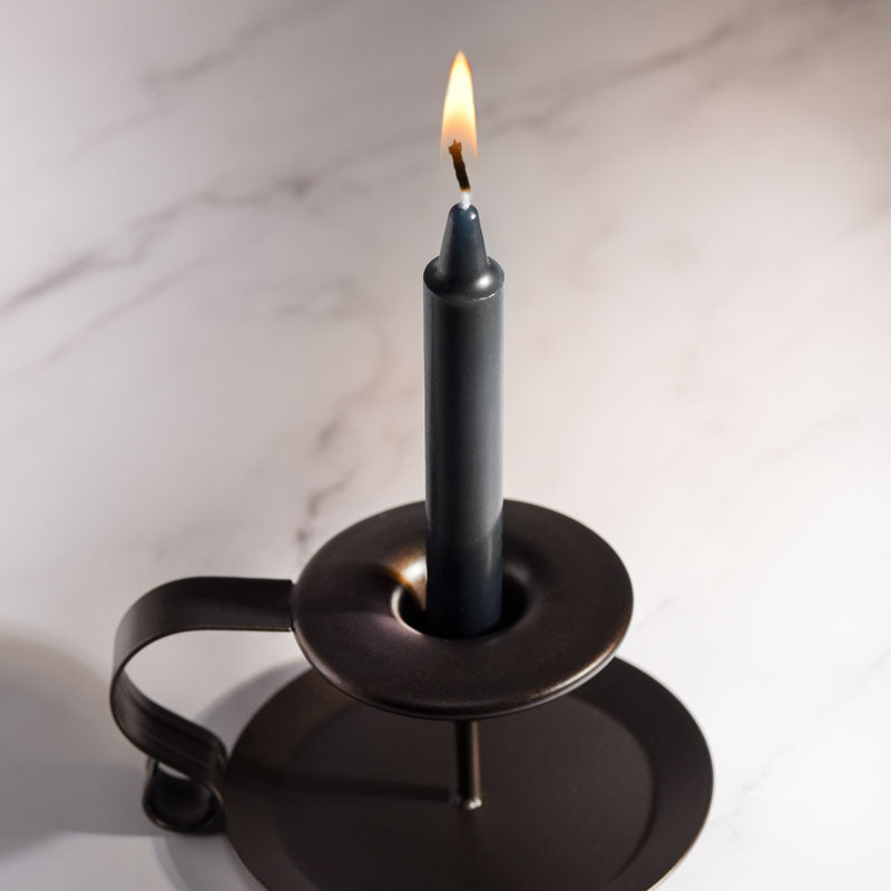 LaCire Drip Pillar Candles -  -  Drip Candles - Set of 3 on a candle holder with a warm flame.