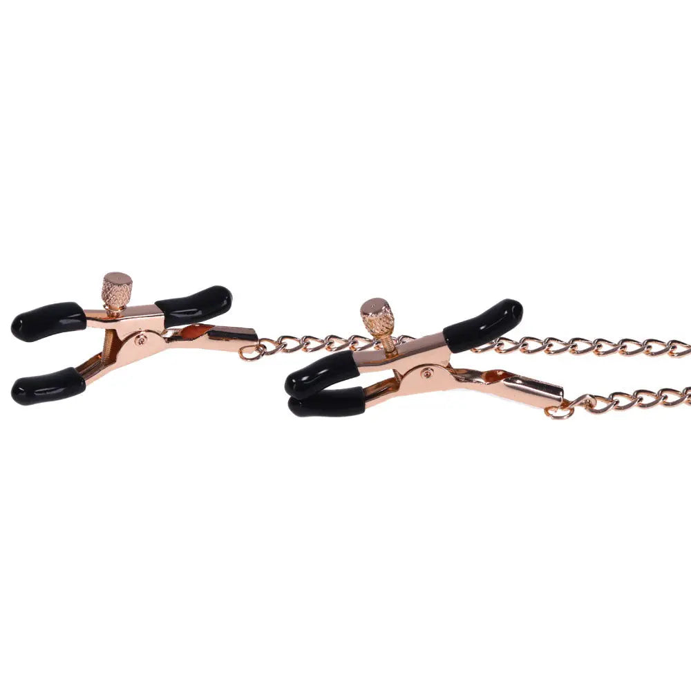 Sex & Mischief Brat Charmed Nipple Clamps -  Nipple Clamps with 45 cm Chain Sportsheets Discreet Intimate Essentials.