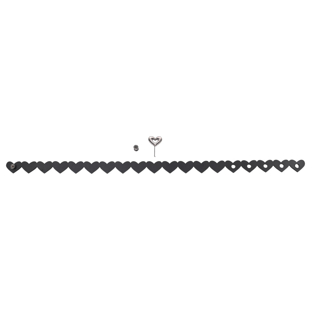 Sex & Mischief Heart Day Collar -  Collar featuring connected hearts in faux leather.