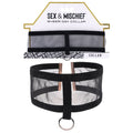 Sex & Mischief Sheer Day Collar -  Collar with black and gold accents, perfect for adding allure to any outfit.