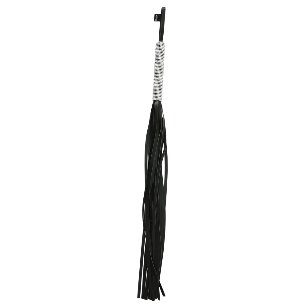 Sex & Mischief Sparkle Flogger - /Sparkle 78 cm Flogger Whip with a sparkling handle and vegan leather falls.