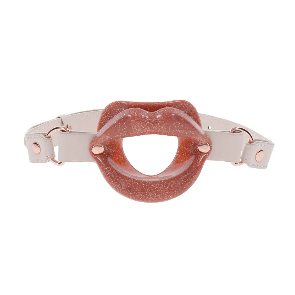 Sex & Mischief Peaches n CreaMe Silicone Lips - Peach Mouth Restraint Sportsheets Discreet Intimate Essentials.