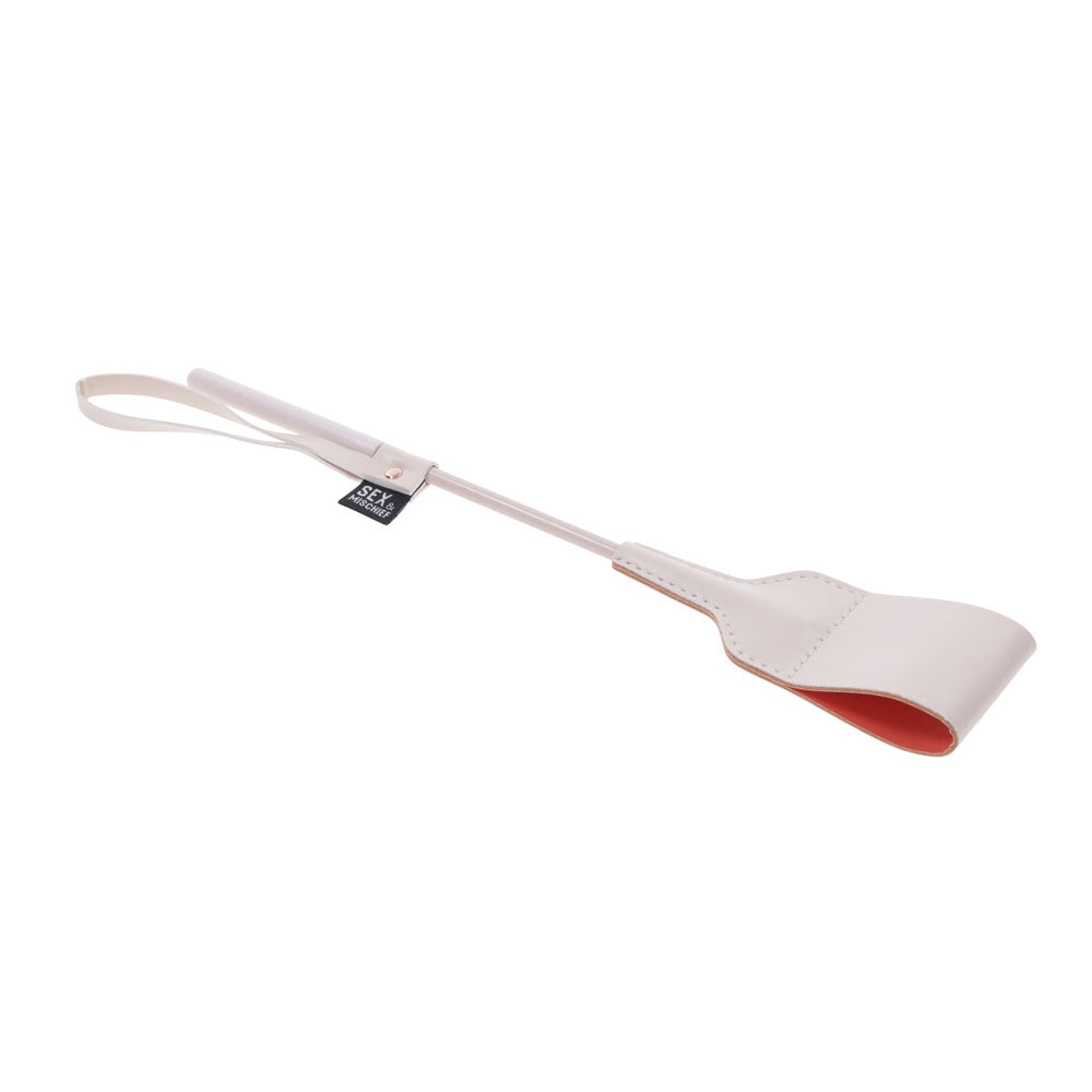 Sex & Mischief Peaches n CreaMe Riding Crop - Peach 30 cm Crop Whip for intimate essentials and playful moments.
