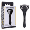 S&M Exs & Ohs Temperature Play Sensory Roller - Gunmetal Roller in packaging, perfect for intimate essentials for her.