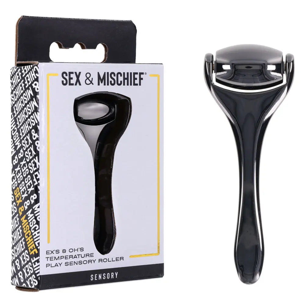 S&M Exs & Ohs Temperature Play Sensory Roller - Gunmetal Roller Sportsheets Discreet Intimate Essentials.