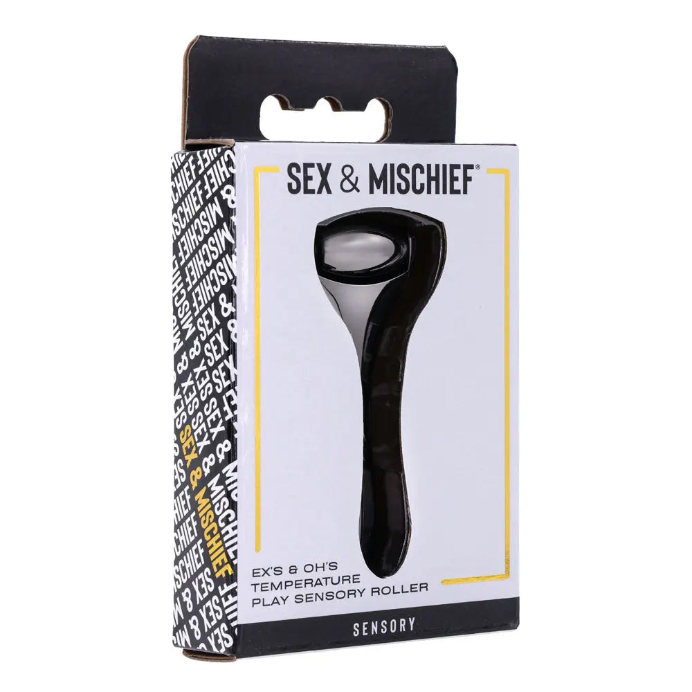 S&M Exs & Ohs Temperature Play Sensory Roller - Gunmetal Roller Sportsheets Discreet Intimate Essentials.