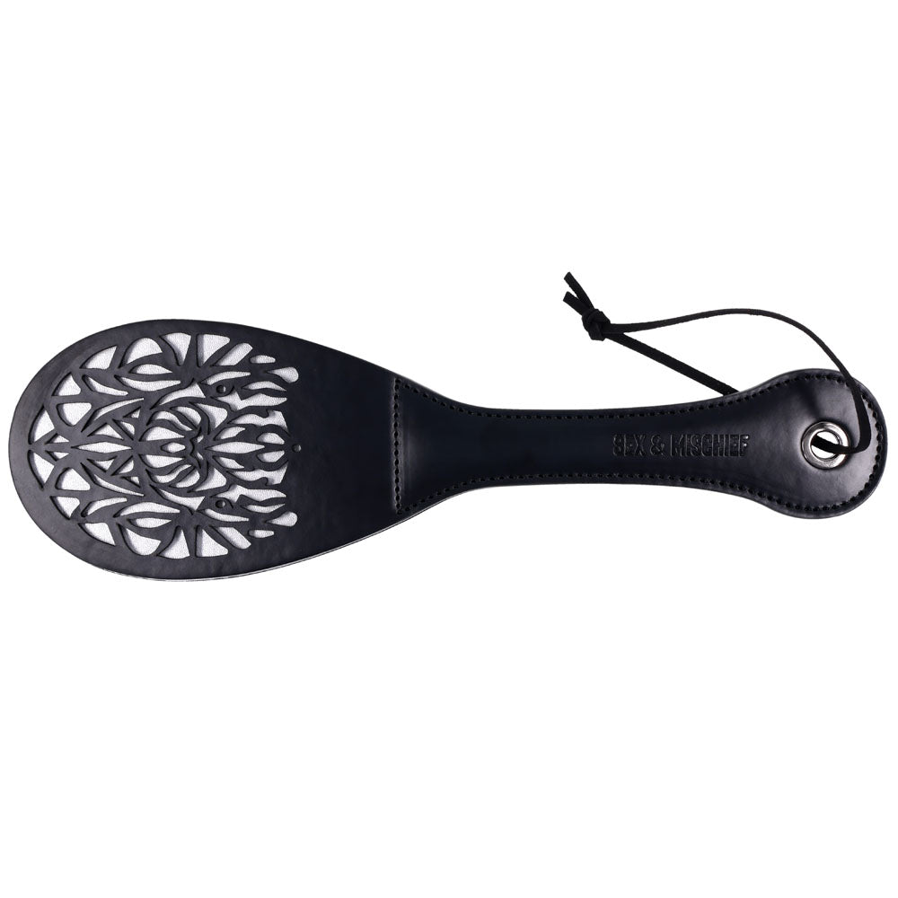 Sex & Mischief Lace Spanker -  Spanking Paddle with intricate lace design for intimate play.