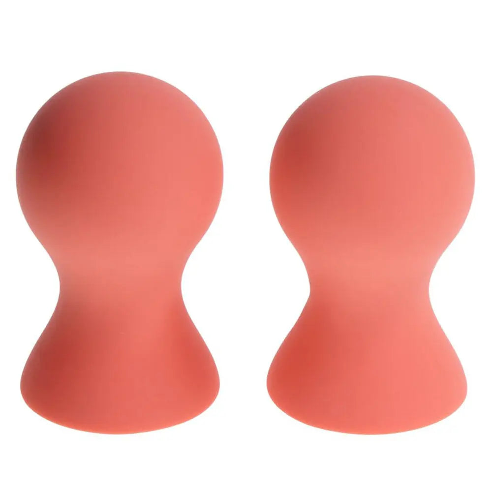 Sex & Mischief Peaches n CreaMe Silicone Nipple Suckers - Peach Nipple Suckers - Set of 2 Sportsheets Discreet Intimate Essentials.