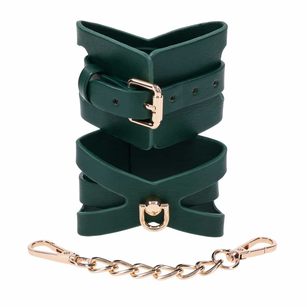 Sex & Mischief Indica Cutout Cuffs - /Gold Restraints Sportsheets Discreet Intimate Essentials.