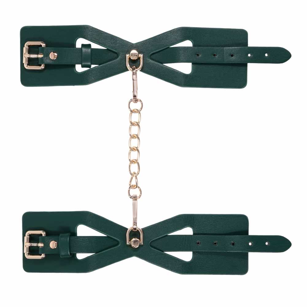 Sex & Mischief Indica Cutout Cuffs - /Gold Restraints Sportsheets Discreet Intimate Essentials.