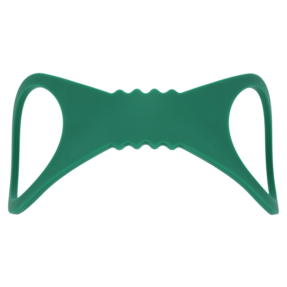 Sex & Mischief Indica Large Silicone Cuffs - Large Restraints in lush green color, perfect for beginners.